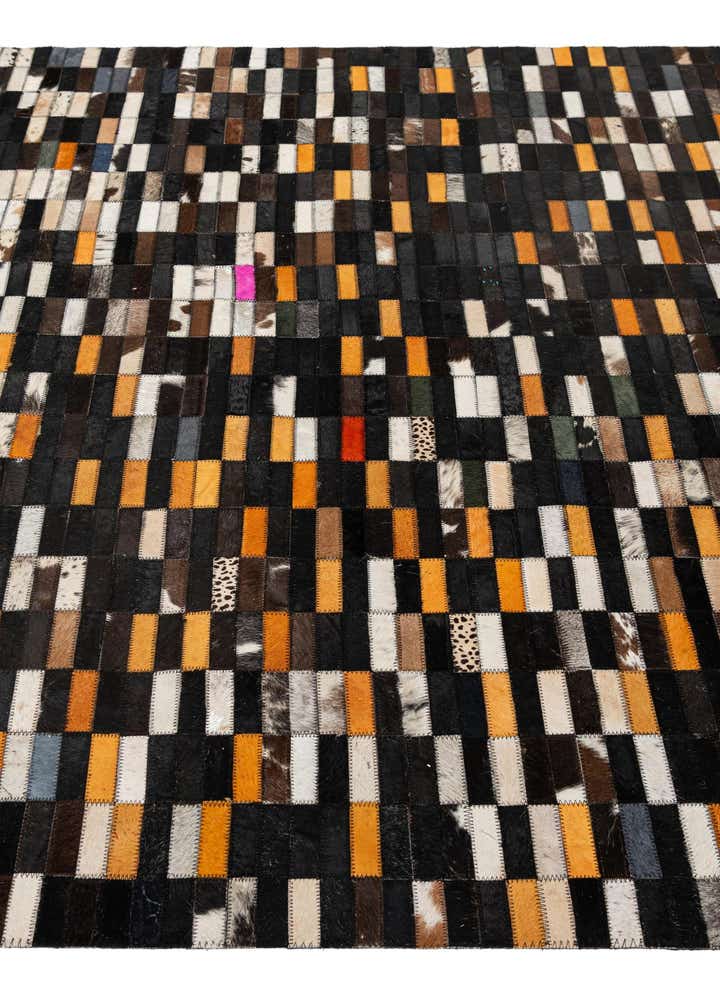 5' 2 x 8' Cowhide - Patchwork Rug