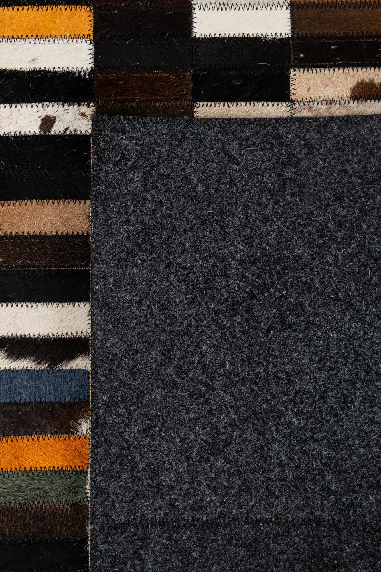5' 2 x 8' Cowhide - Patchwork Rug