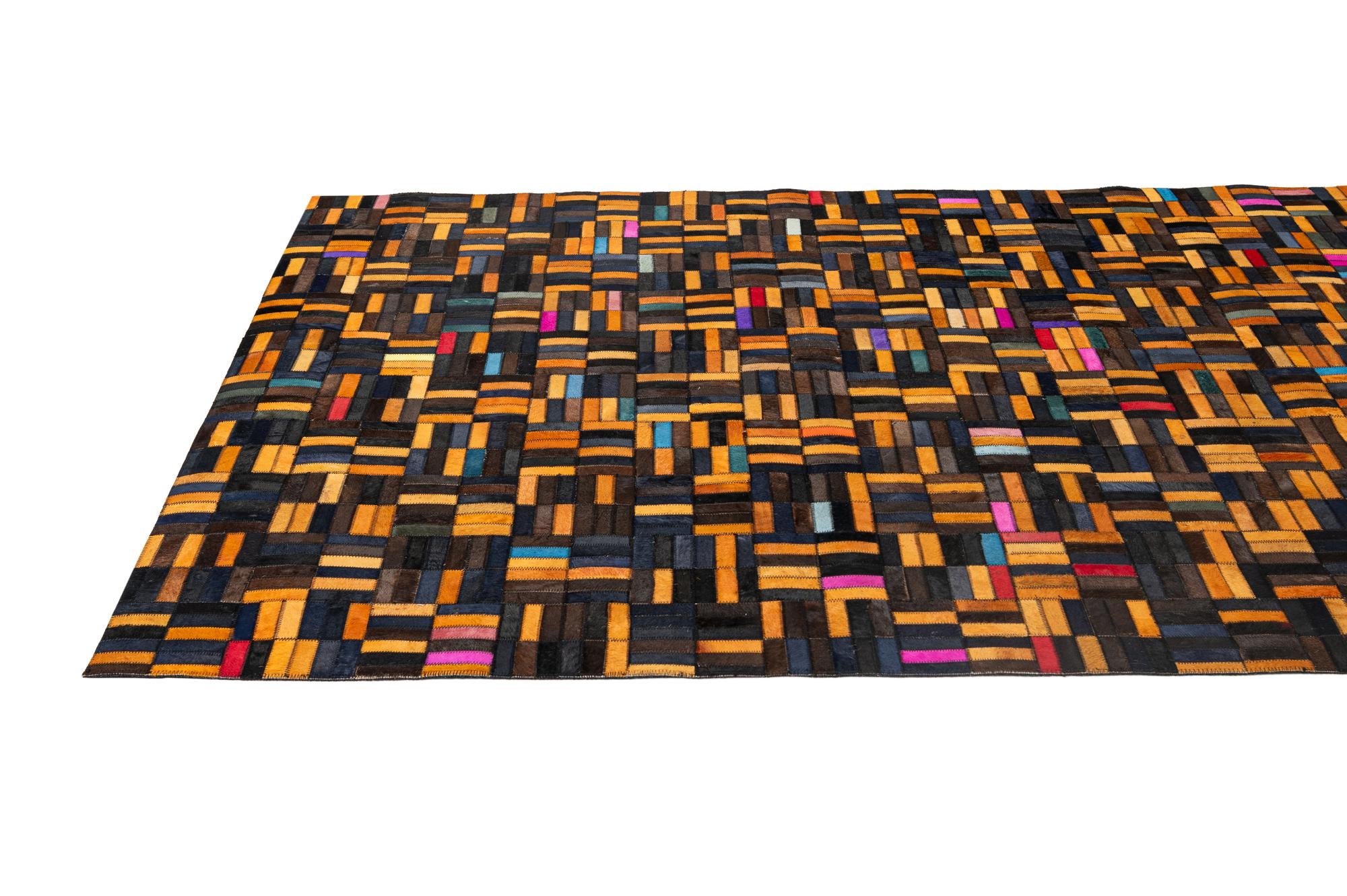 5' x 7' 11 Cowhide - Patchwork Rug
