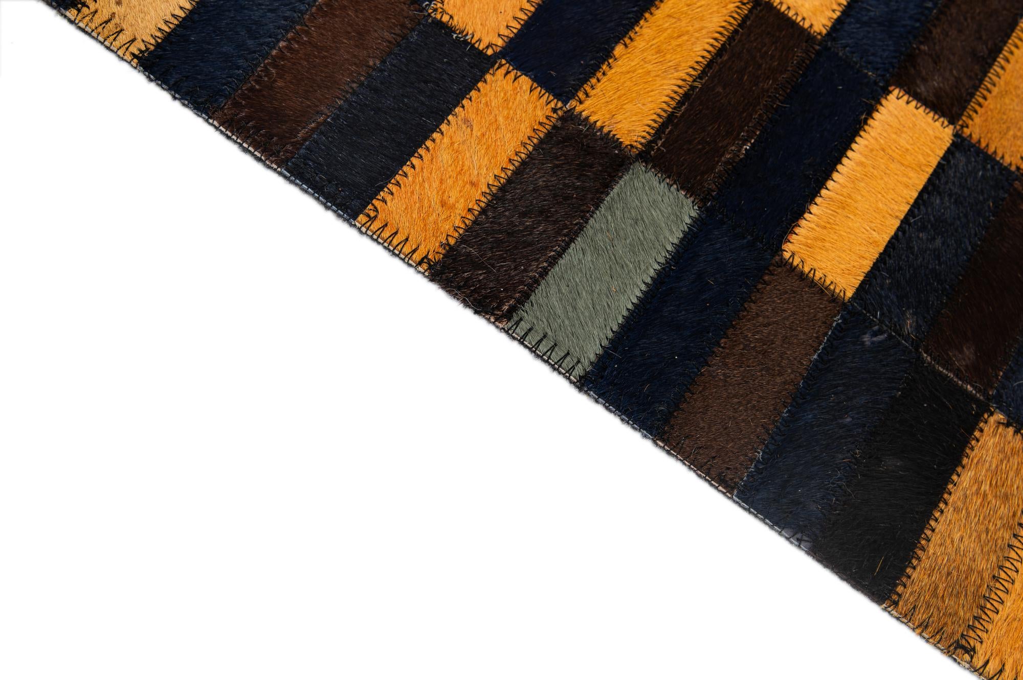 5' x 7' 11 Cowhide - Patchwork Rug