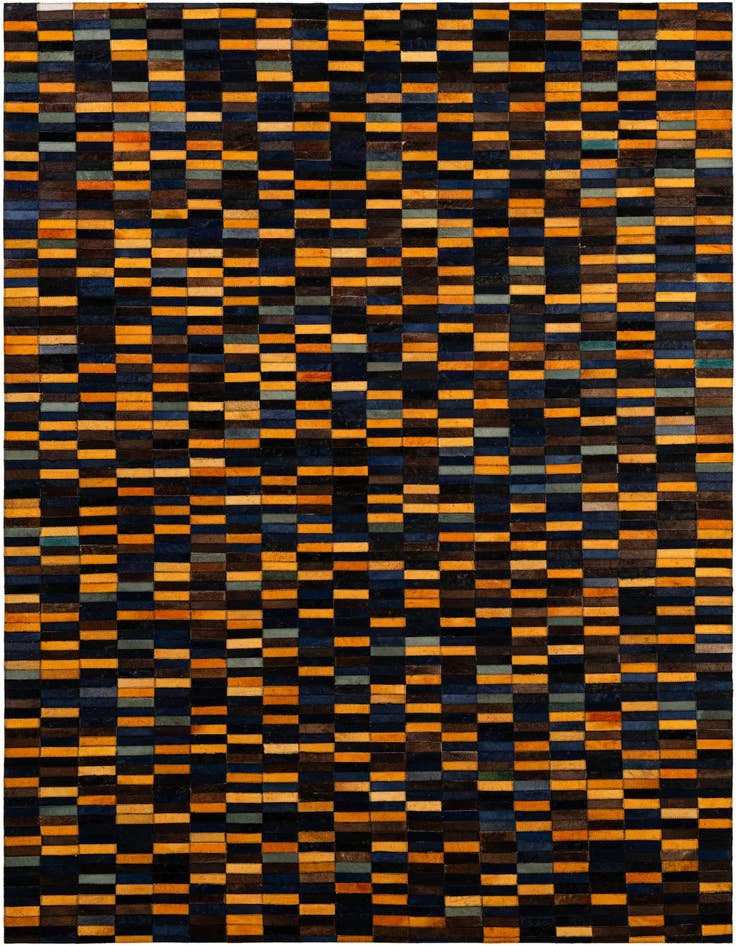 Detail image of 5' x 7' 11 Cowhide - Patchwork Rug