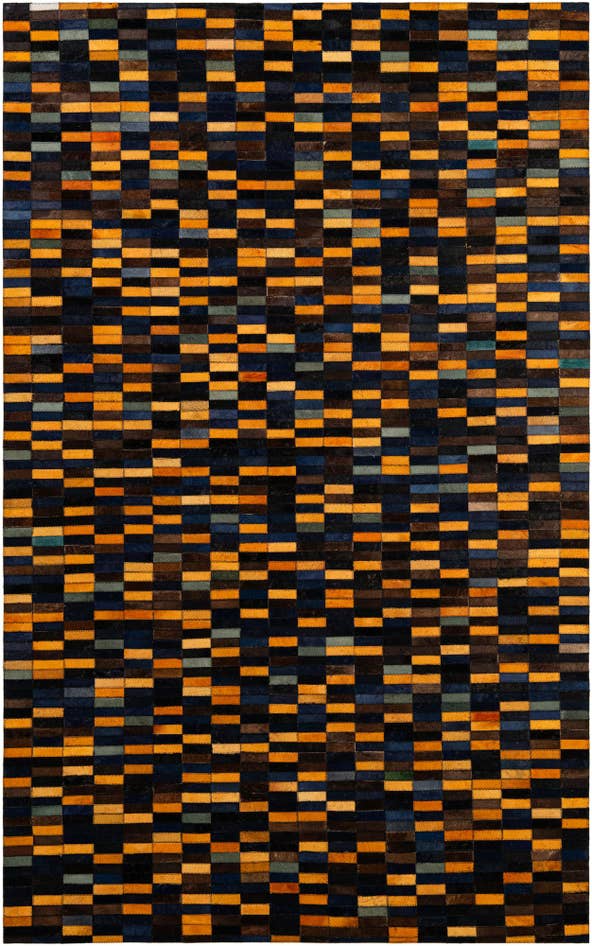 Detail image of 5' x 7' 11 Cowhide - Patchwork Rug
