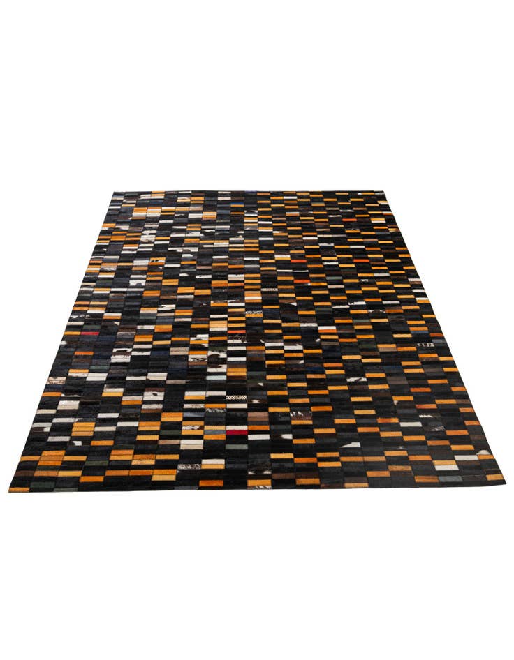 Detail image of 5' 2 x 8' 1 Cowhide - Patchwork Rug