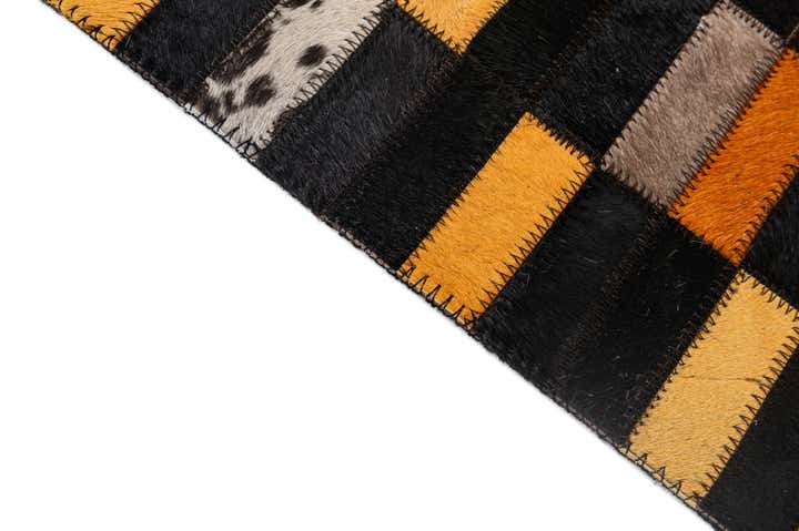 5' 2 x 7' 11 Cowhide - Patchwork Rug