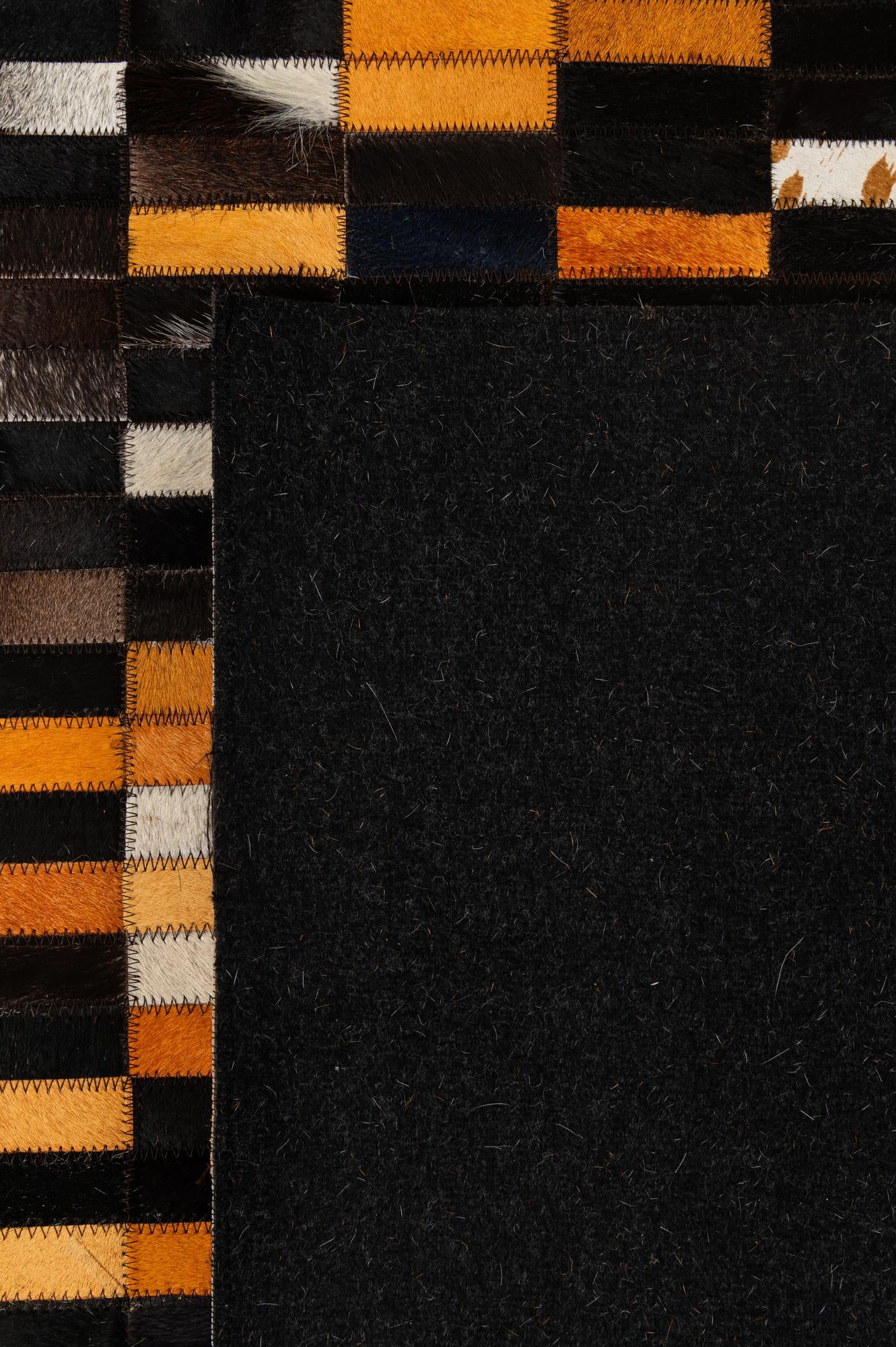 5' 2 x 7' 11 Cowhide - Patchwork Rug