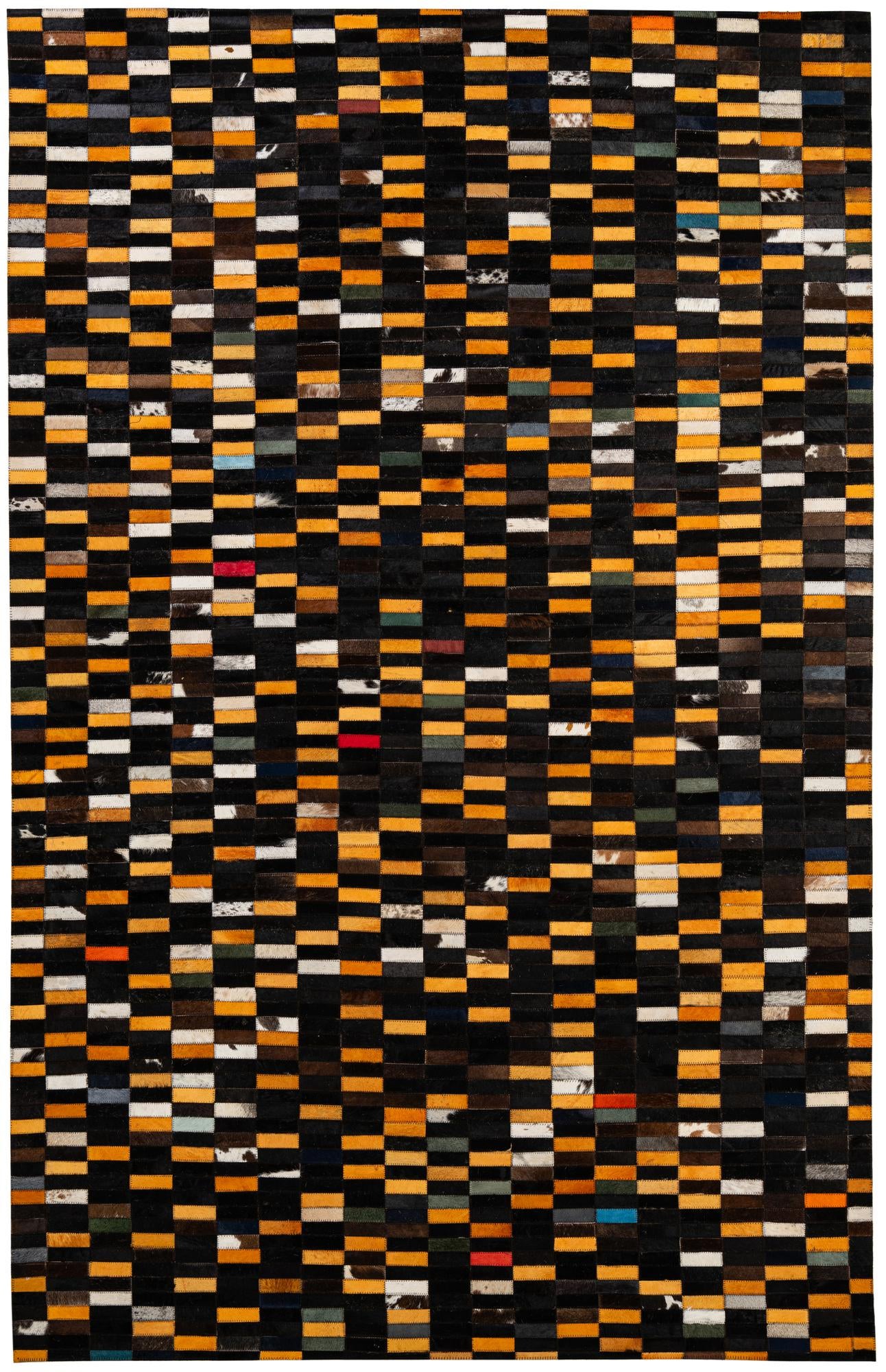 5' 2 x 7' 11 Cowhide - Patchwork Rug