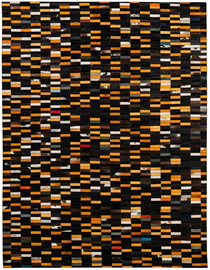 Detail image of 5' 2 x 7' 11 Cowhide - Patchwork Rug