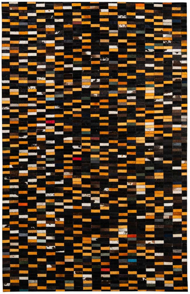 5' 2 x 7' 11 Cowhide - Patchwork Rug