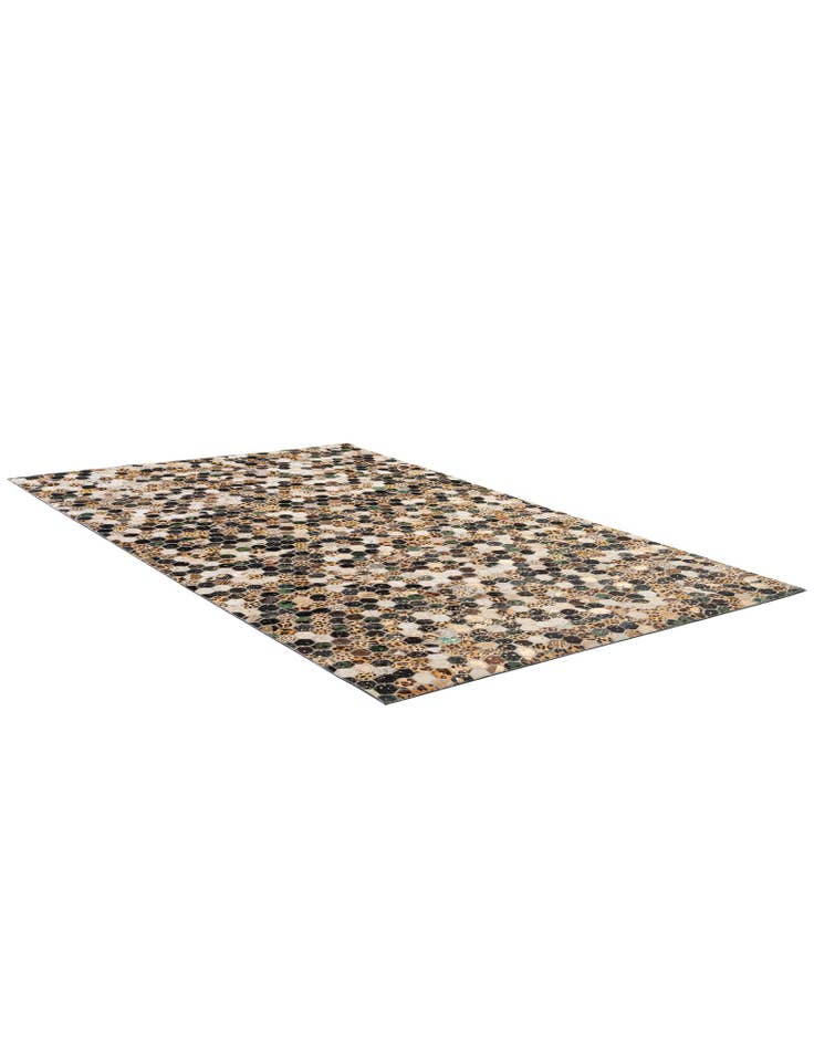 Detail image of 4' 11 x 7' 11 Cowhide - Patchwork Rug