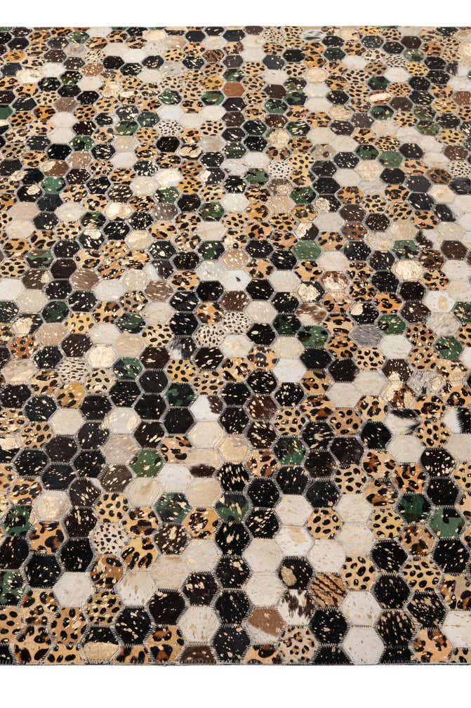 4' 11 x 7' 11 Cowhide - Patchwork Rug