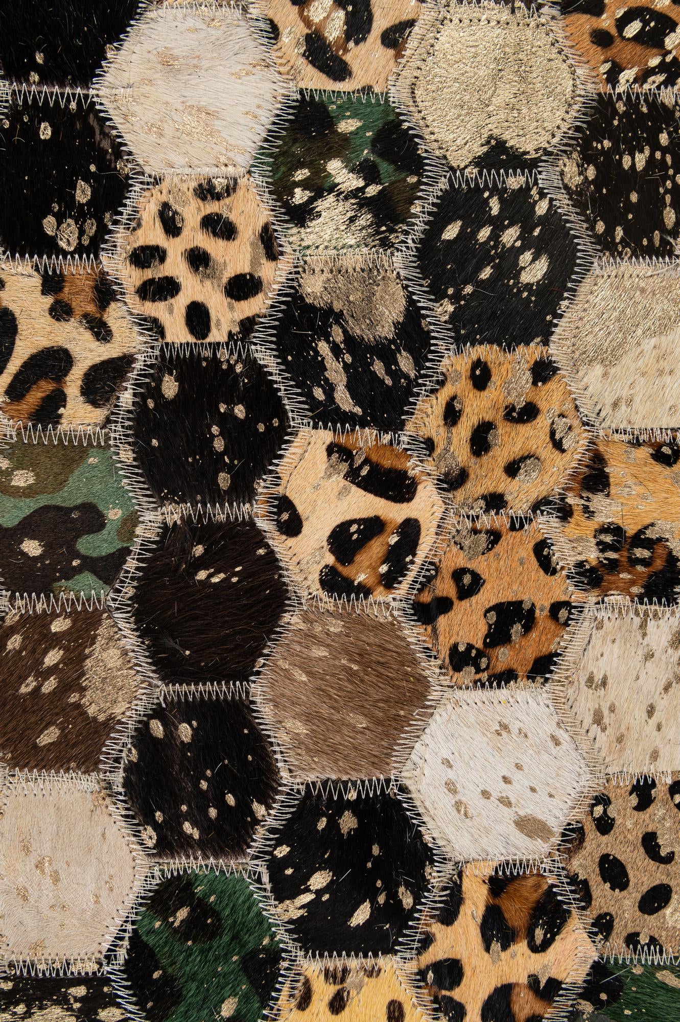 4' 11 x 7' 11 Cowhide - Patchwork Rug