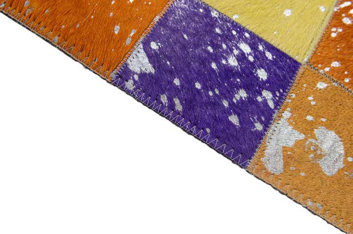 4' 11 x 7' 11 Cowhide - Patchwork Rug
