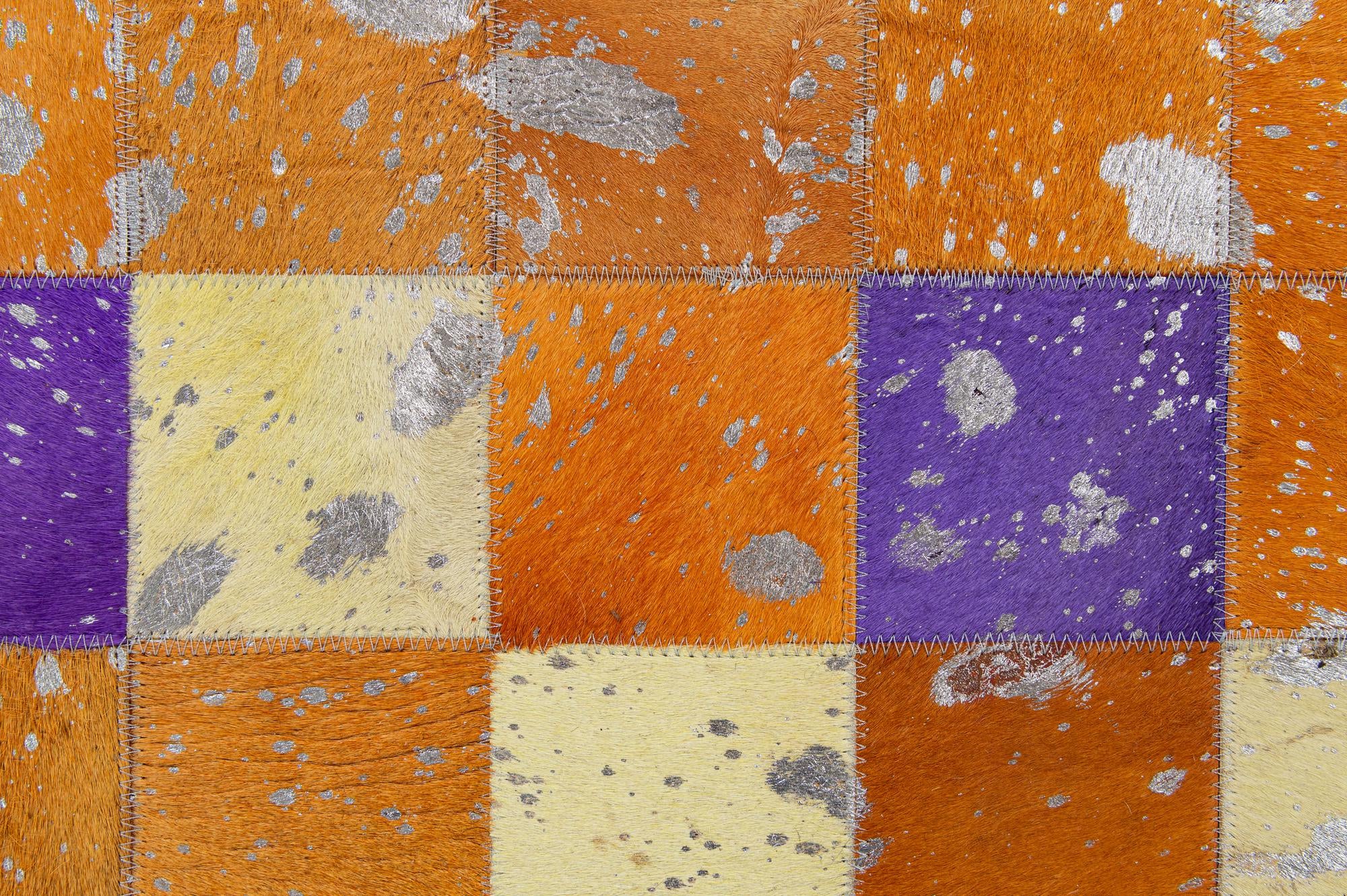4' 11 x 7' 10 Cowhide - Patchwork Rug