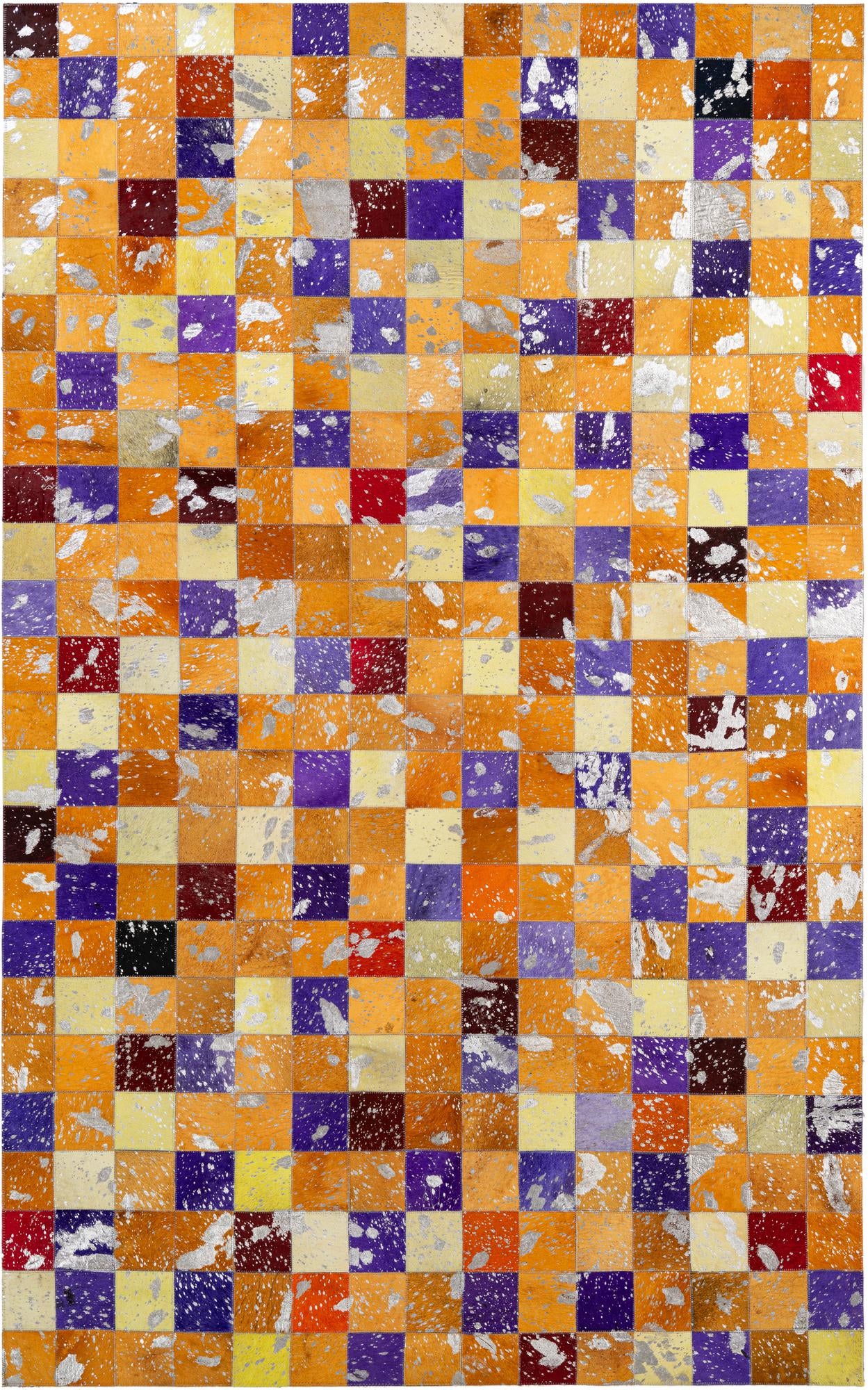 4' 11 x 7' 10 Cowhide - Patchwork Rug