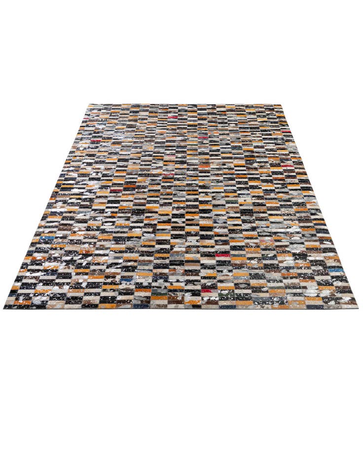 Detail image of 5' 2 x 8' 1 Cowhide - Patchwork Rug