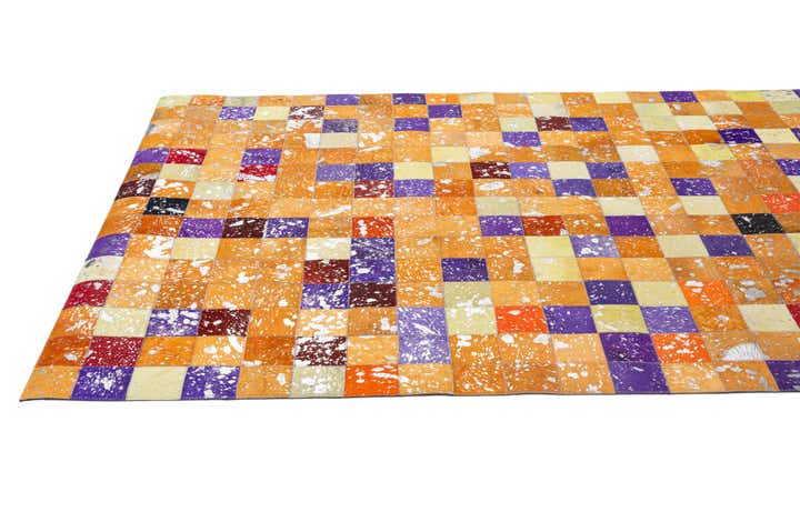4' 11 x 7' 10 Cowhide - Patchwork Rug