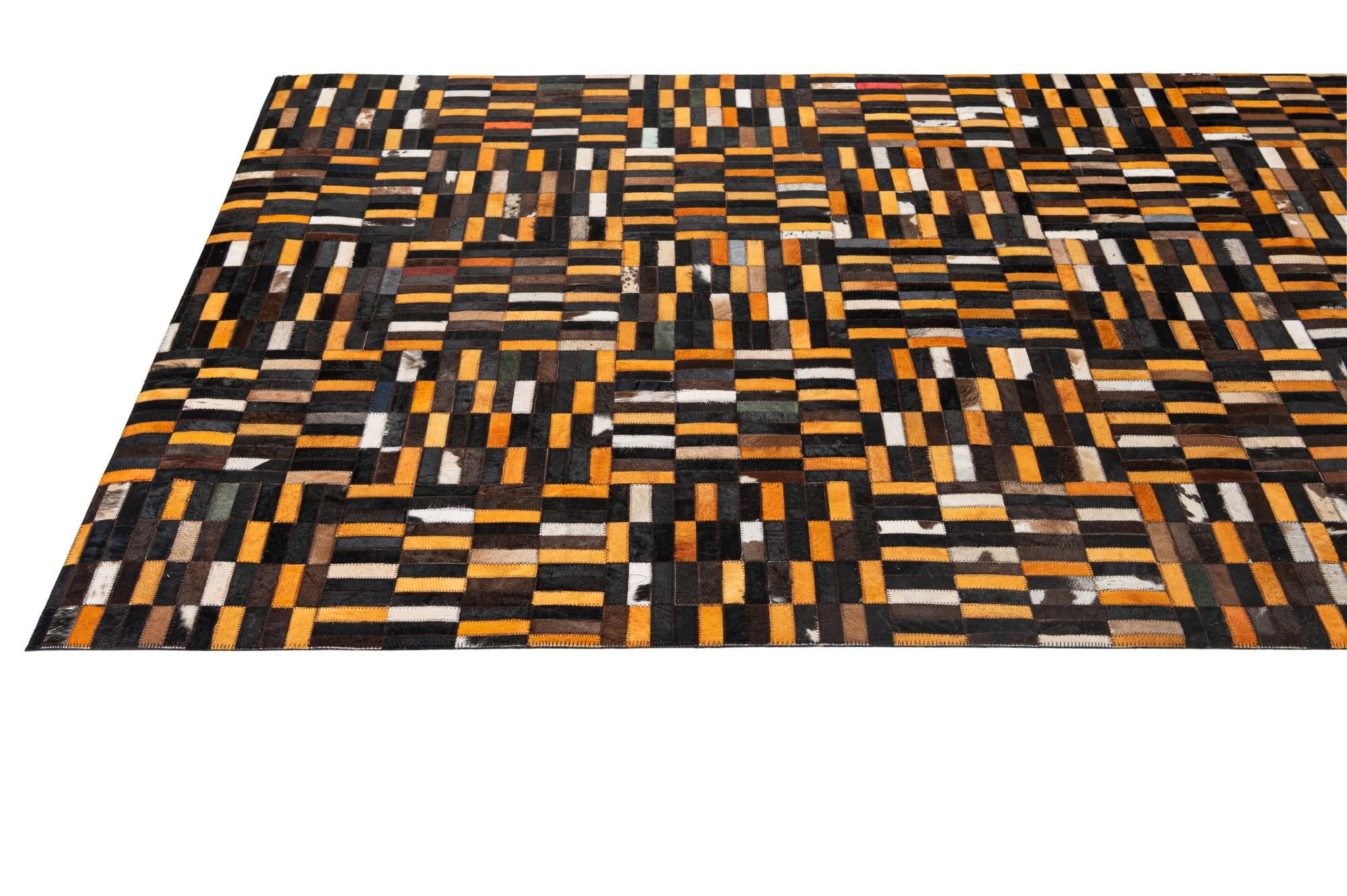 5' x 7' 11 Cowhide - Patchwork Rug