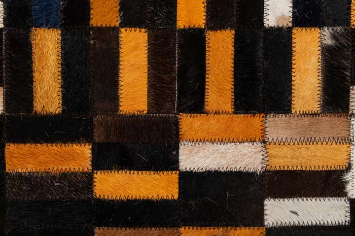 5' x 7' 11 Cowhide - Patchwork Rug