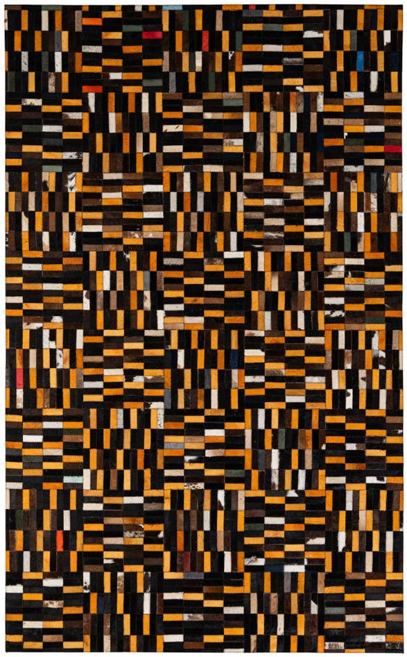 Detail image of 5' x 7' 11 Cowhide - Patchwork Rug