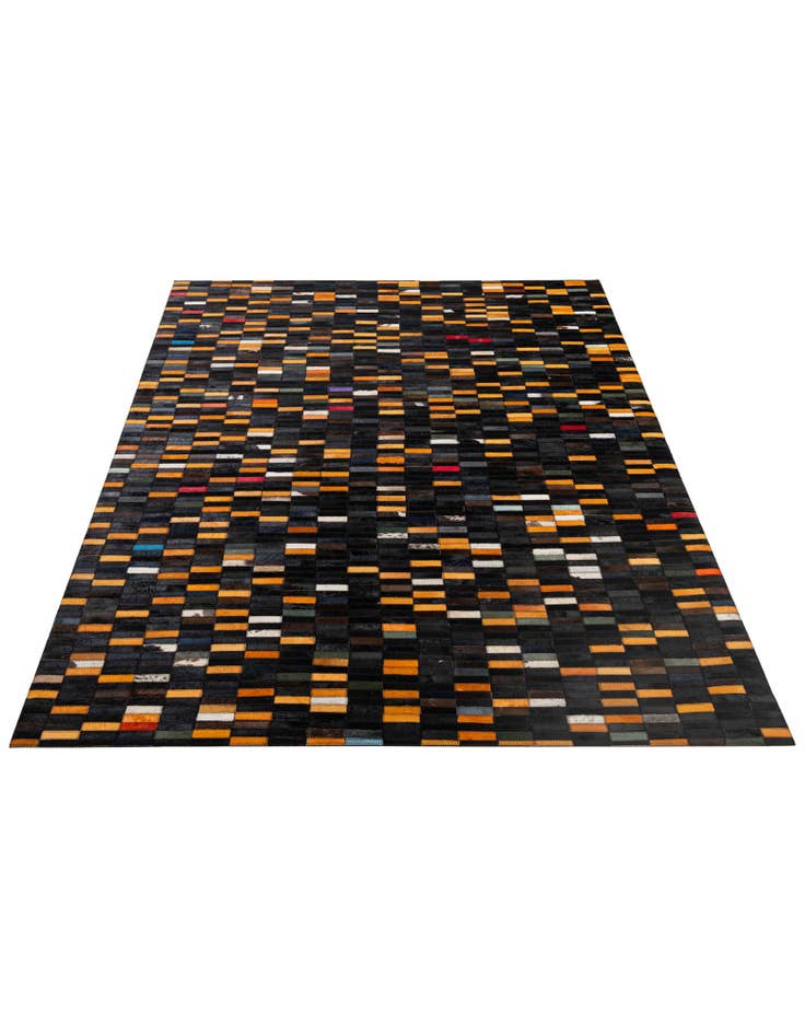 Detail image of 5' 2 x 7' 11 Cowhide - Patchwork Rug