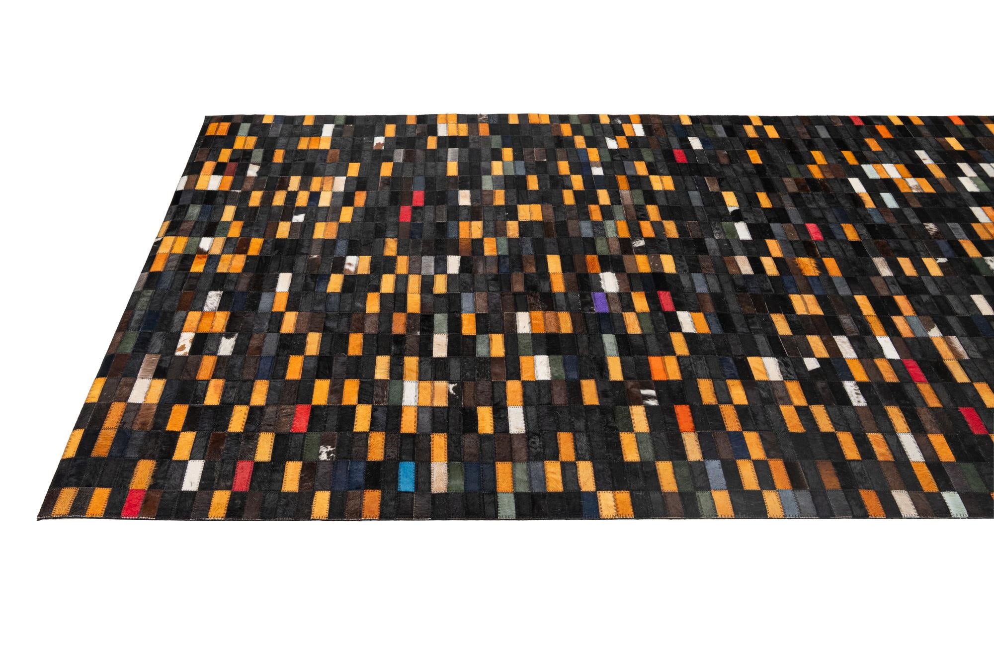 5' 2 x 7' 11 Cowhide - Patchwork Rug