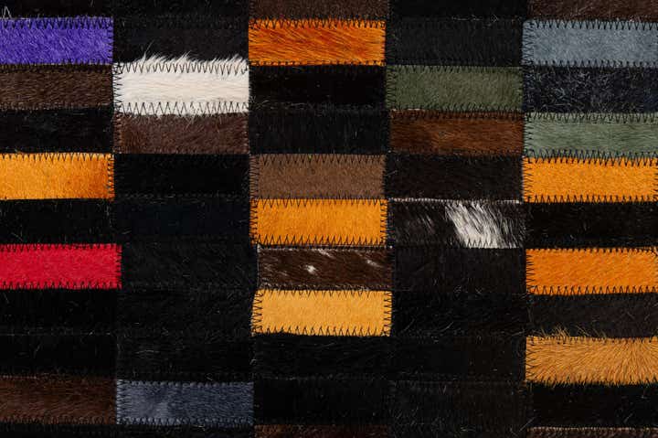 5' 2 x 7' 11 Cowhide - Patchwork Rug