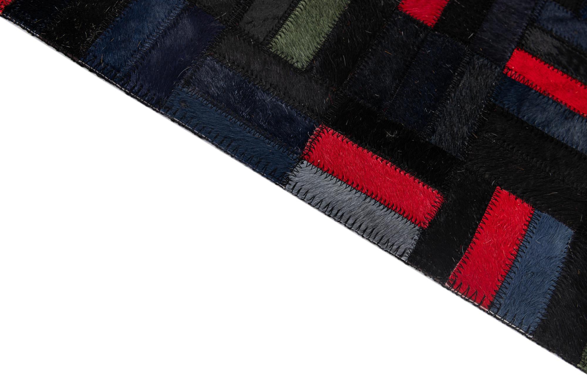 5' 1 x 7' 11 Cowhide - Patchwork Rug