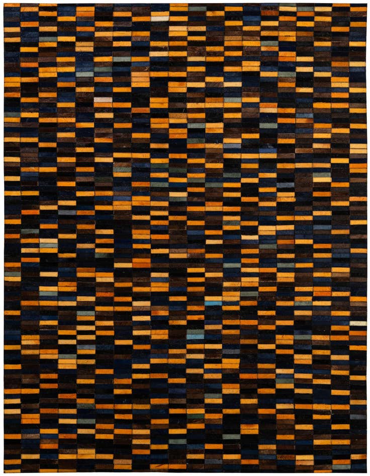 Detail image of 5' x 7' 11 Cowhide - Patchwork Rug