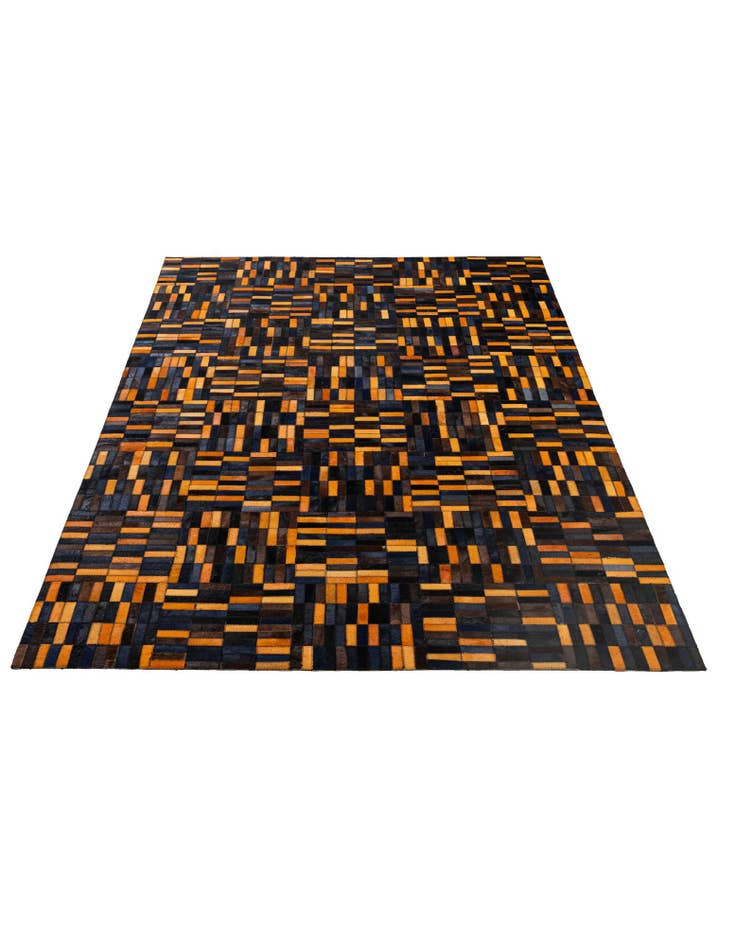 Detail image of 4' 11 x 7' 11 Cowhide - Patchwork Rug