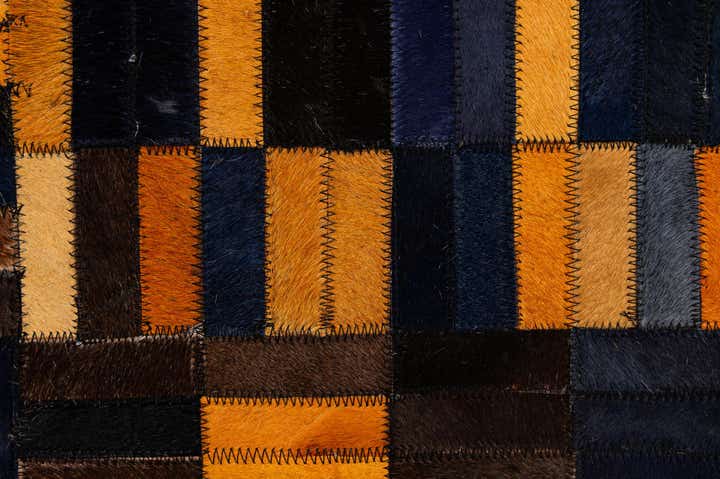 4' 11 x 7' 11 Cowhide - Patchwork Rug