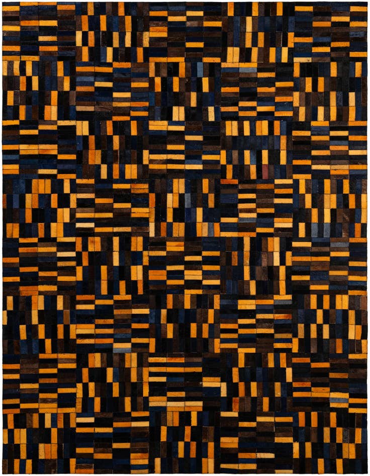 Detail image of 4' 11 x 7' 11 Cowhide - Patchwork Rug