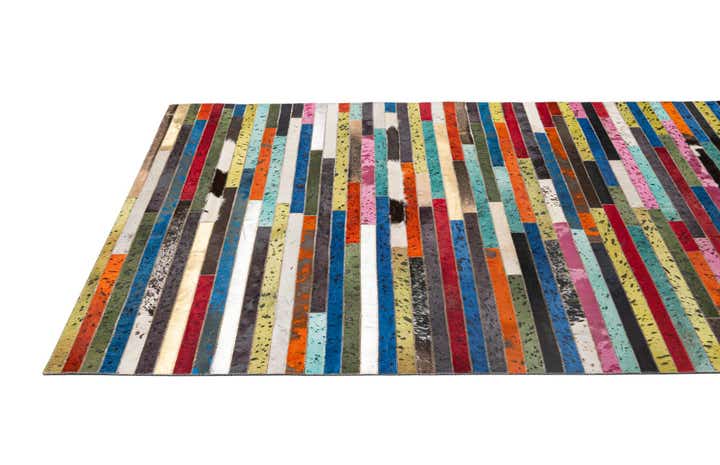 5' 1 x 8' 1 Cowhide - Patchwork Rug