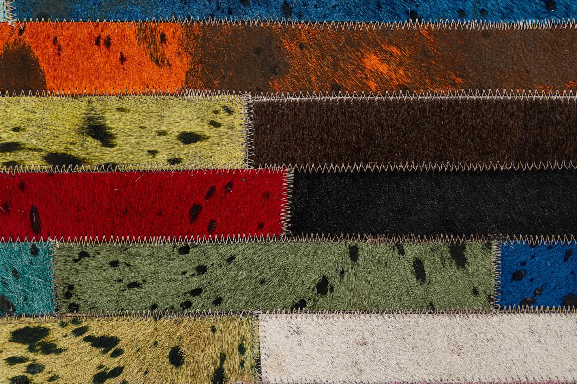 5' 1 x 8' 1 Cowhide - Patchwork Rug