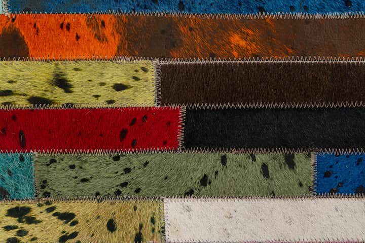 5' 1 x 8' 1 Cowhide - Patchwork Rug