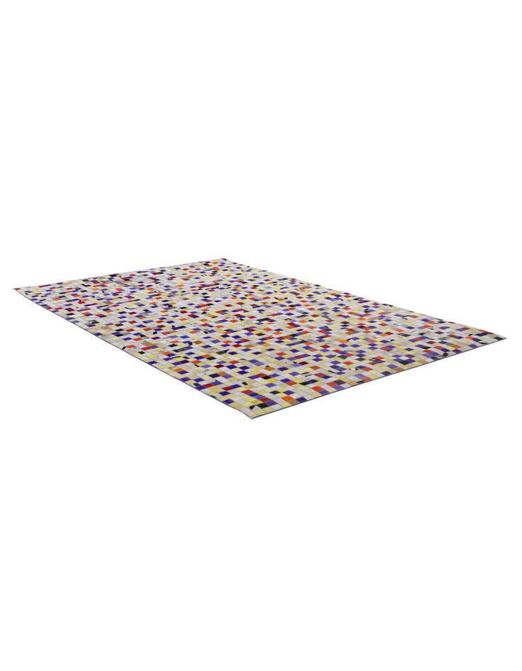 Detail image of 5' 1 x 8' Cowhide - Patchwork Rug