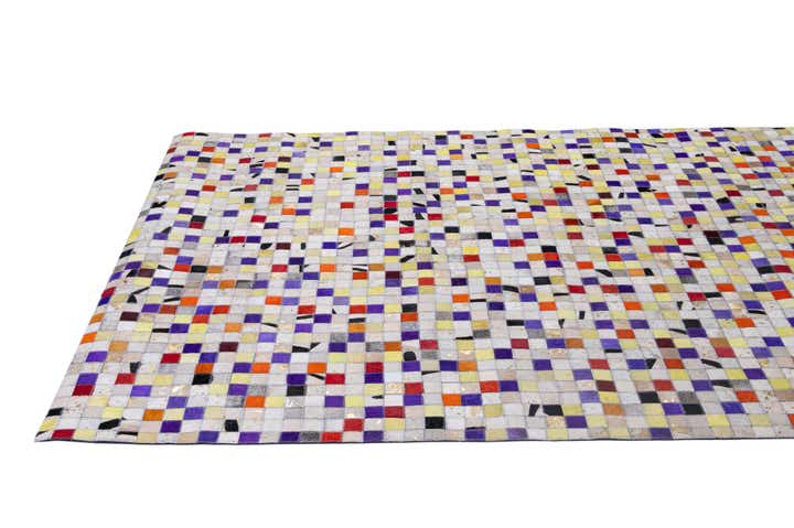 5' 1 x 8' Cowhide - Patchwork Rug