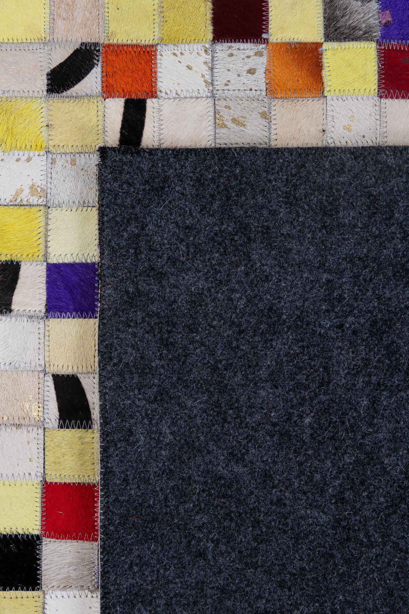 5' 1 x 8' Cowhide - Patchwork Rug