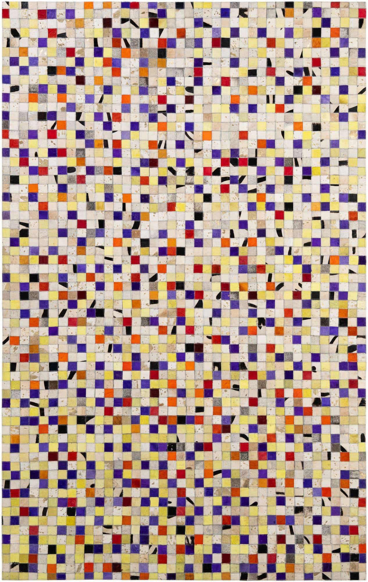 5' 1 x 8' Cowhide - Patchwork Rug