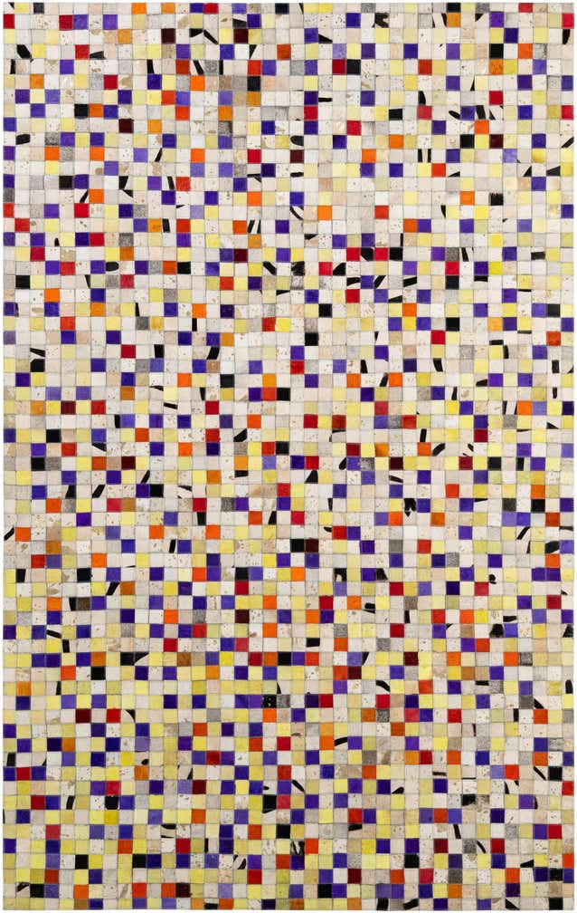 5' 1 x 8' Cowhide - Patchwork Rug