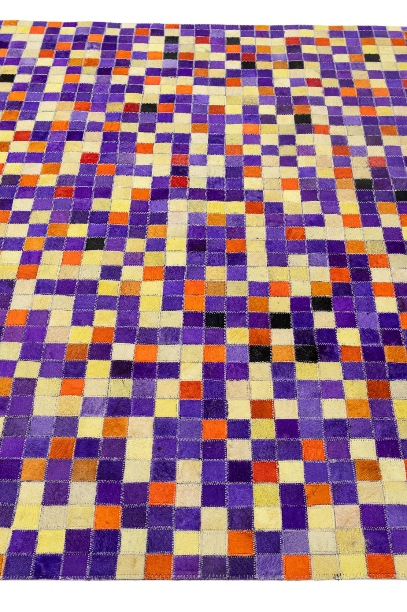 5' 1 x 7' 10 Cowhide - Patchwork Rug