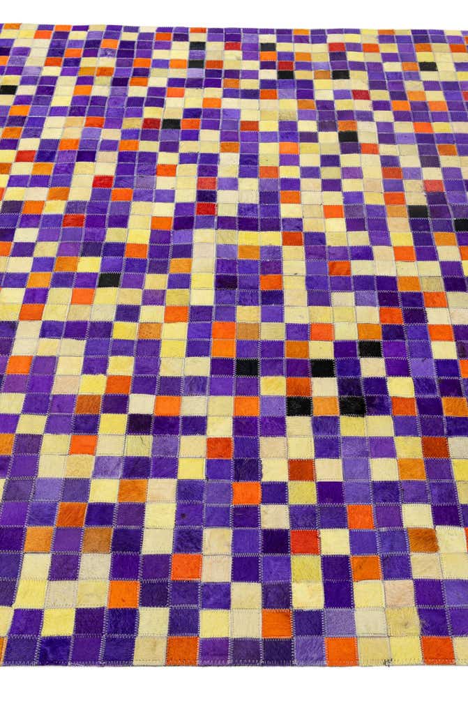 5' 1 x 7' 10 Cowhide - Patchwork Rug