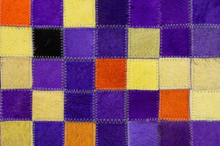 5' 1 x 7' 10 Cowhide - Patchwork Rug