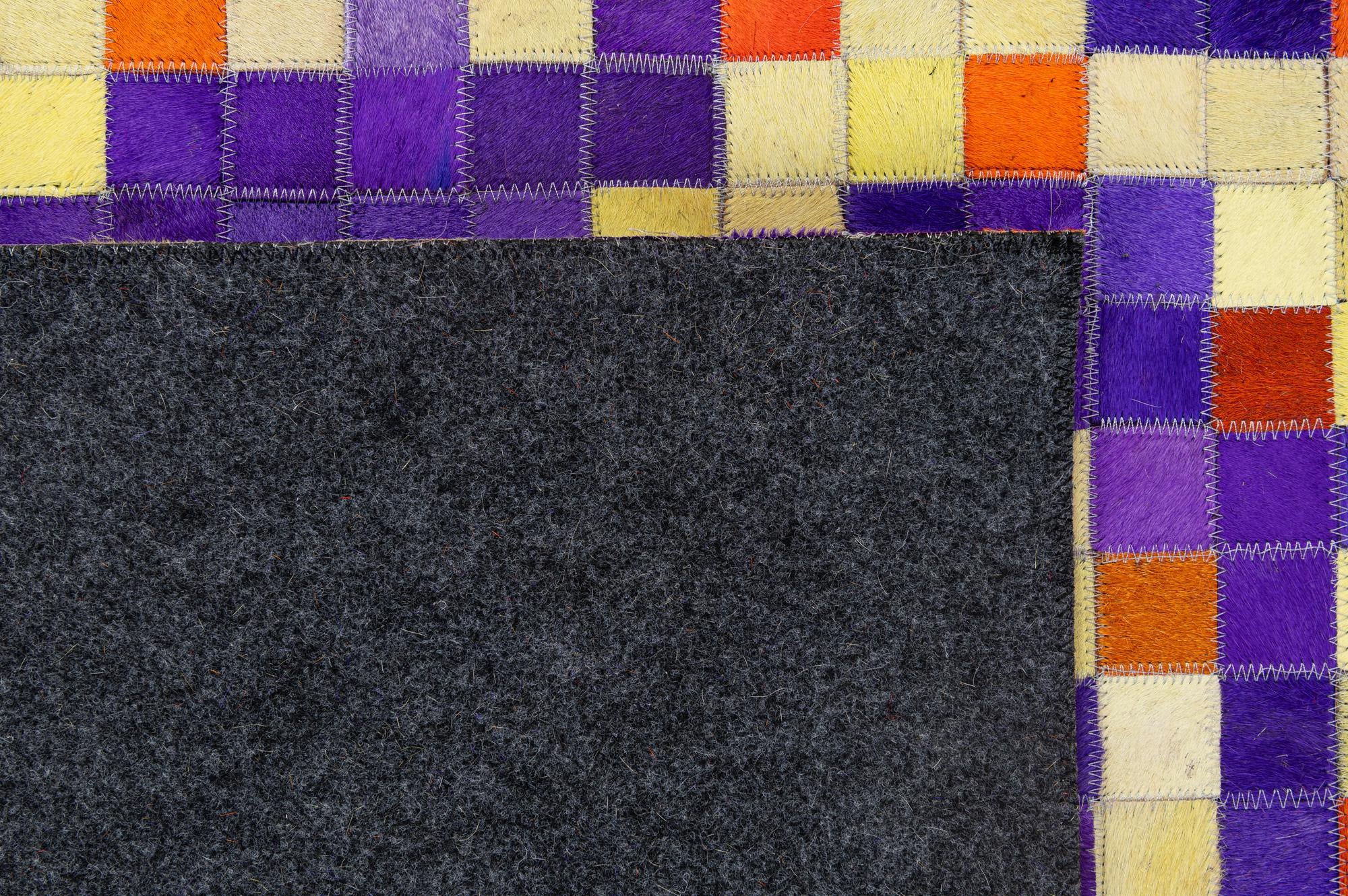 5' 1 x 7' 10 Cowhide - Patchwork Rug