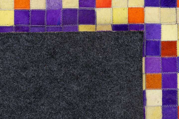 5' 1 x 7' 10 Cowhide - Patchwork Rug