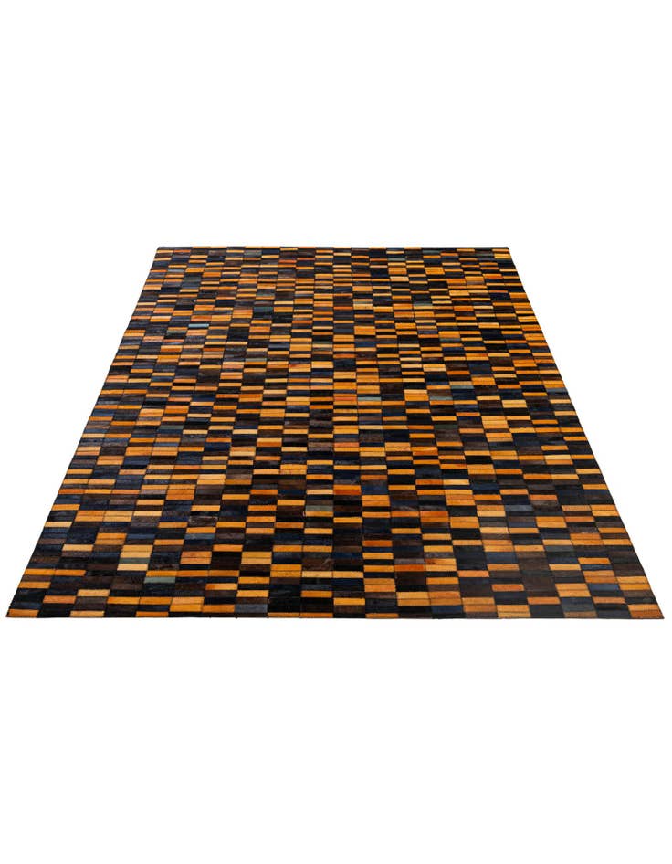 Detail image of 4' 11 x 7' 10 Cowhide - Patchwork Rug