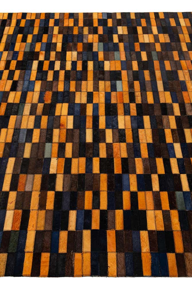 4' 11 x 7' 10 Cowhide - Patchwork Rug