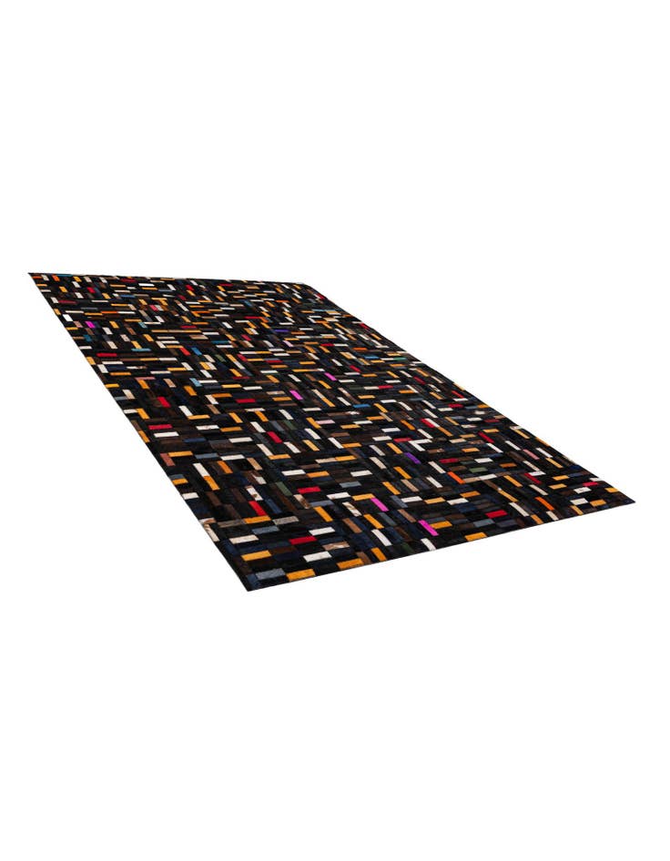 Detail image of 5' 1 x 8' Cowhide - Patchwork Rug