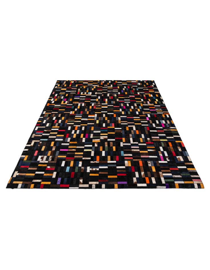 Detail image of 5' 2 x 7' 11 Cowhide - Patchwork Rug
