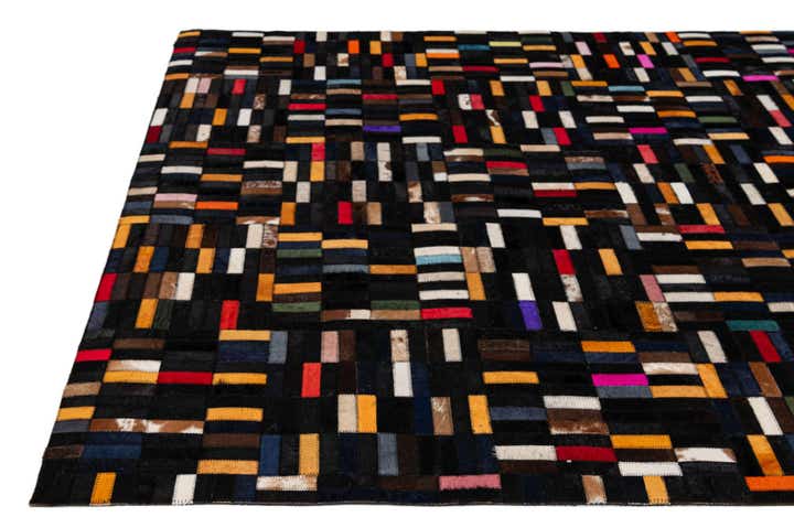 5' 2 x 7' 11 Cowhide - Patchwork Rug