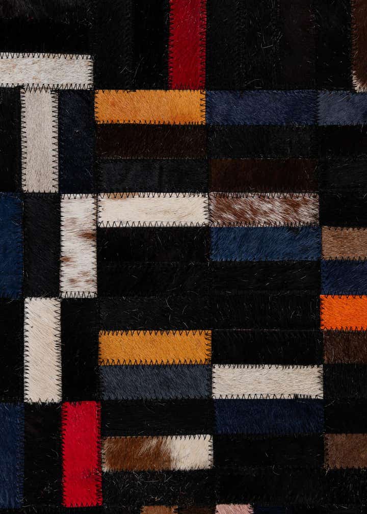 5' 2 x 7' 11 Cowhide - Patchwork Rug